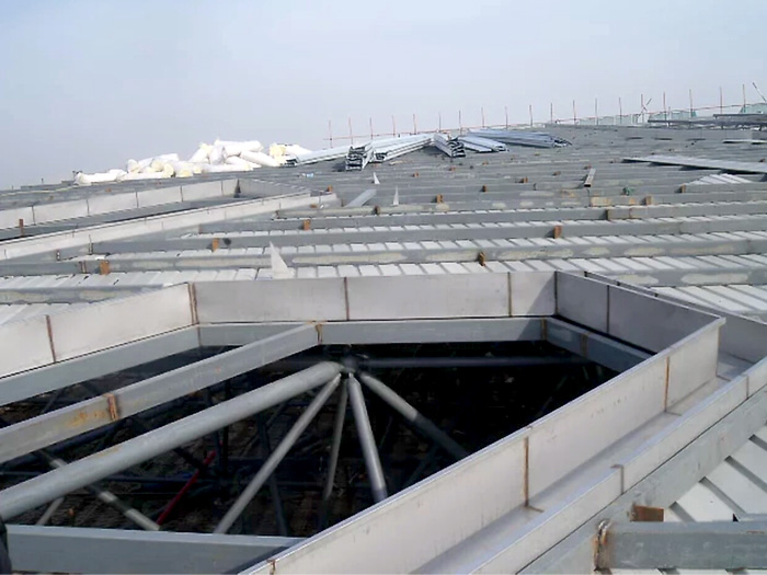 龙口安吉县体育馆网架